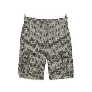 Balmain Men Monogrammed Cargo Shorts